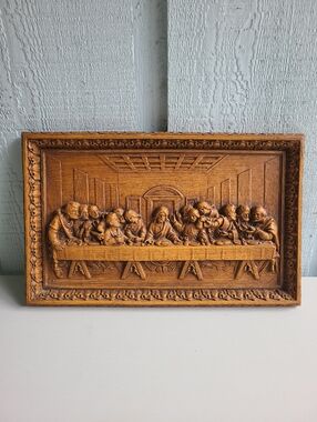 Vintage Burwood Last Supper 3D Wall Hanging